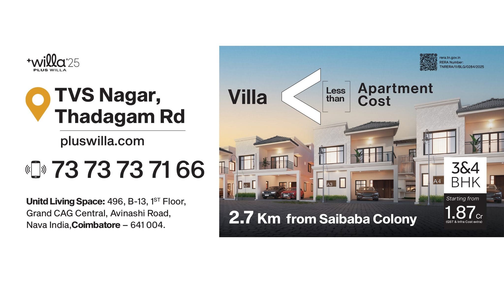3 BHK Villas in Coimbatore