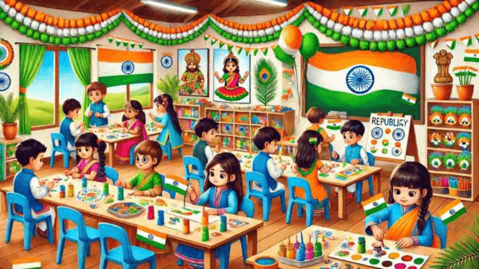 Kindergarten Activities & Crafts for Republic Day