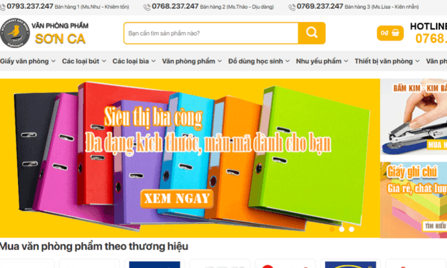 Văn phòng phẩm Sơn Ca