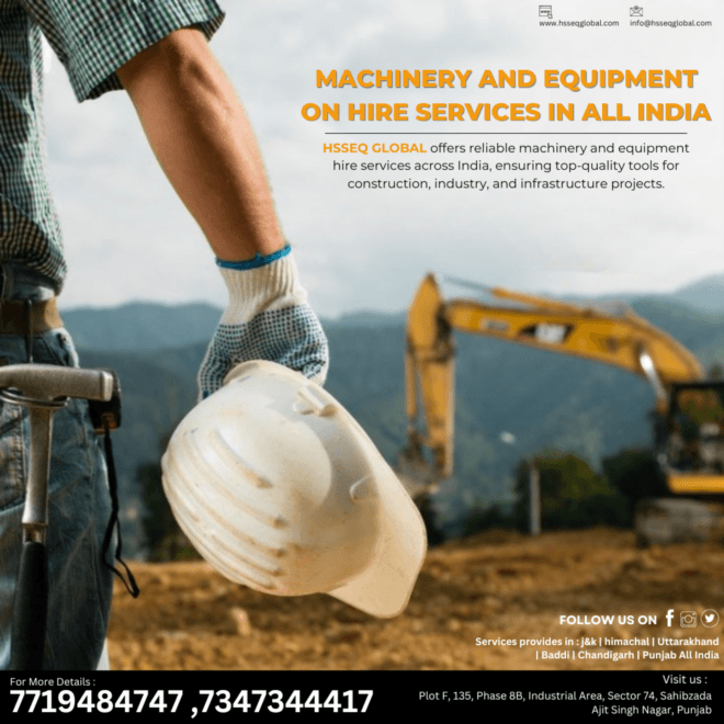 India’s Leading Machinery Rental Providers: A Comprehensive Guide