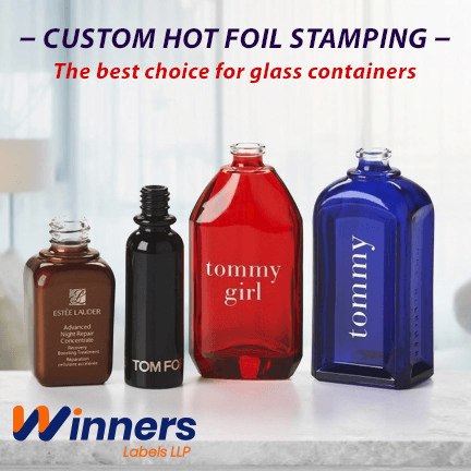 Why Custom Hot Foil Stamping is Ideal for Glass Container Branding