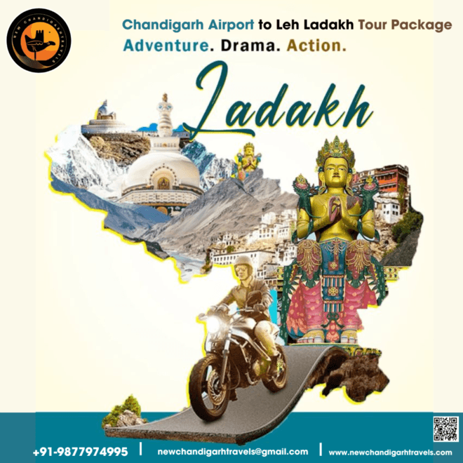  Chandigarh to Leh Ladakh Tour Package by New Chandigarh Travels