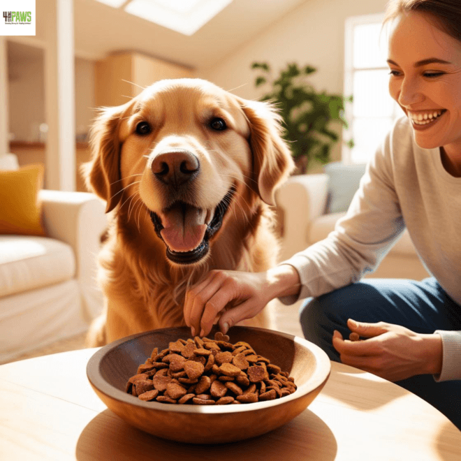 ADJUSTING YOUR DOG’S DIET FOR A HEALTHY TRANSITION WITH 4 STRONG PAWS