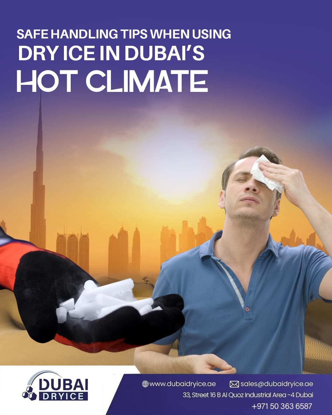 Safe Handling Tips When Using Dry Ice in Dubai’s Hot Climate