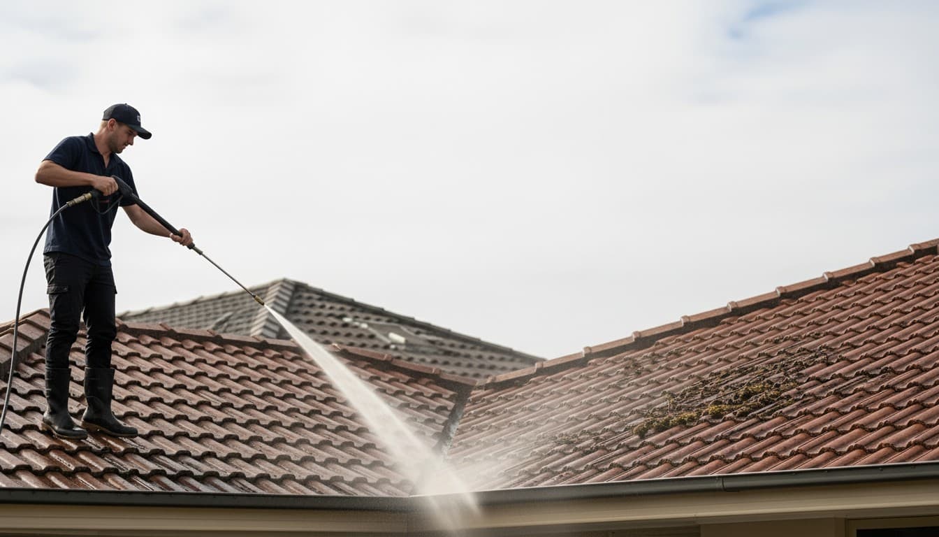 Professional Roof Pressure Cleaning for Tile Roofs in Sydney