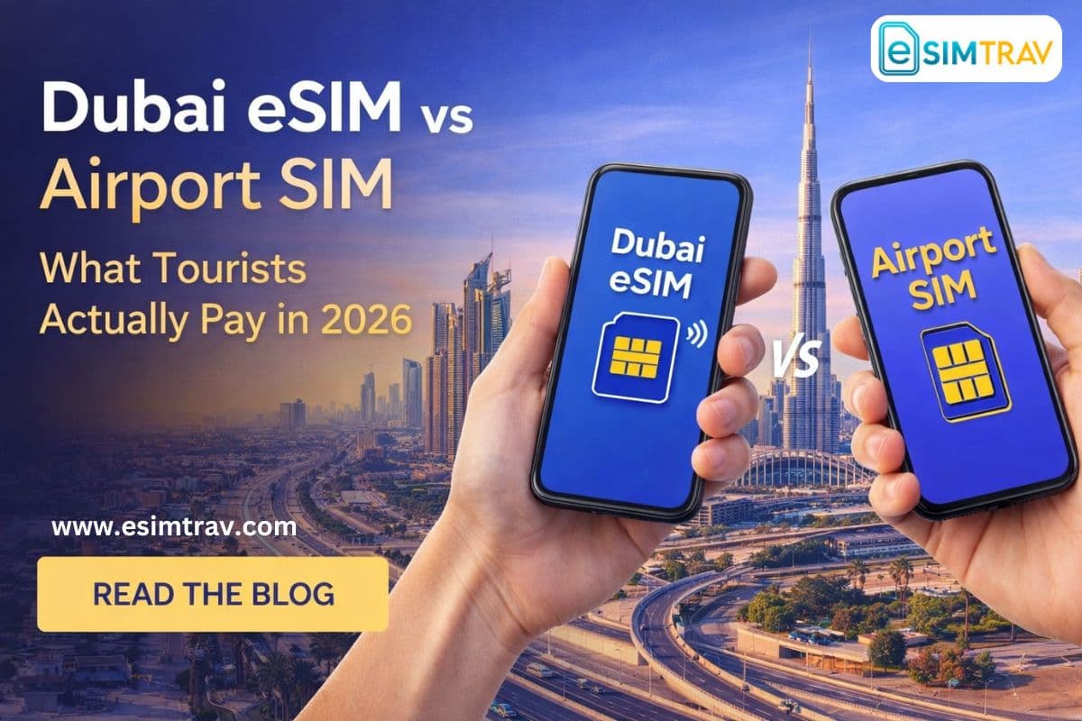 Dubai eSIM vs Airport SIM: What Tourists Actually Pay 