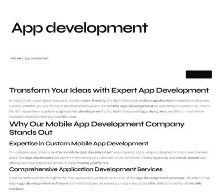 App development