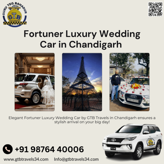 Celebrate in Style with Fortuner Wedding Car Rentals in Chandigarh