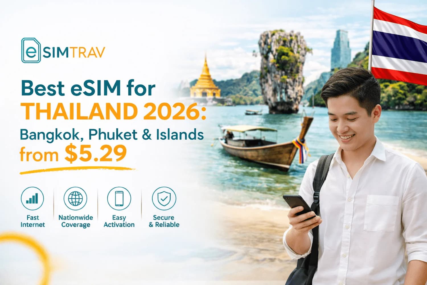 Best eSIM for Thailand 2026: Bangkok, Phuket & Islands