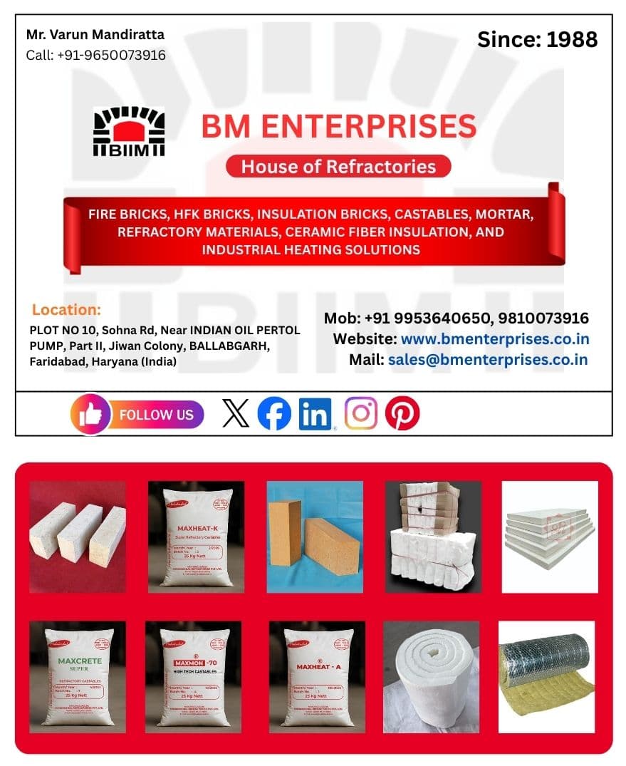 Best Refractory Manufacturer in Delhi NCR – BM Enterprises