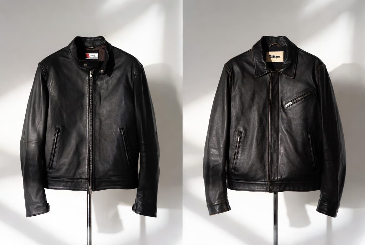 Leather Jacket Black vs Wilsons Leather