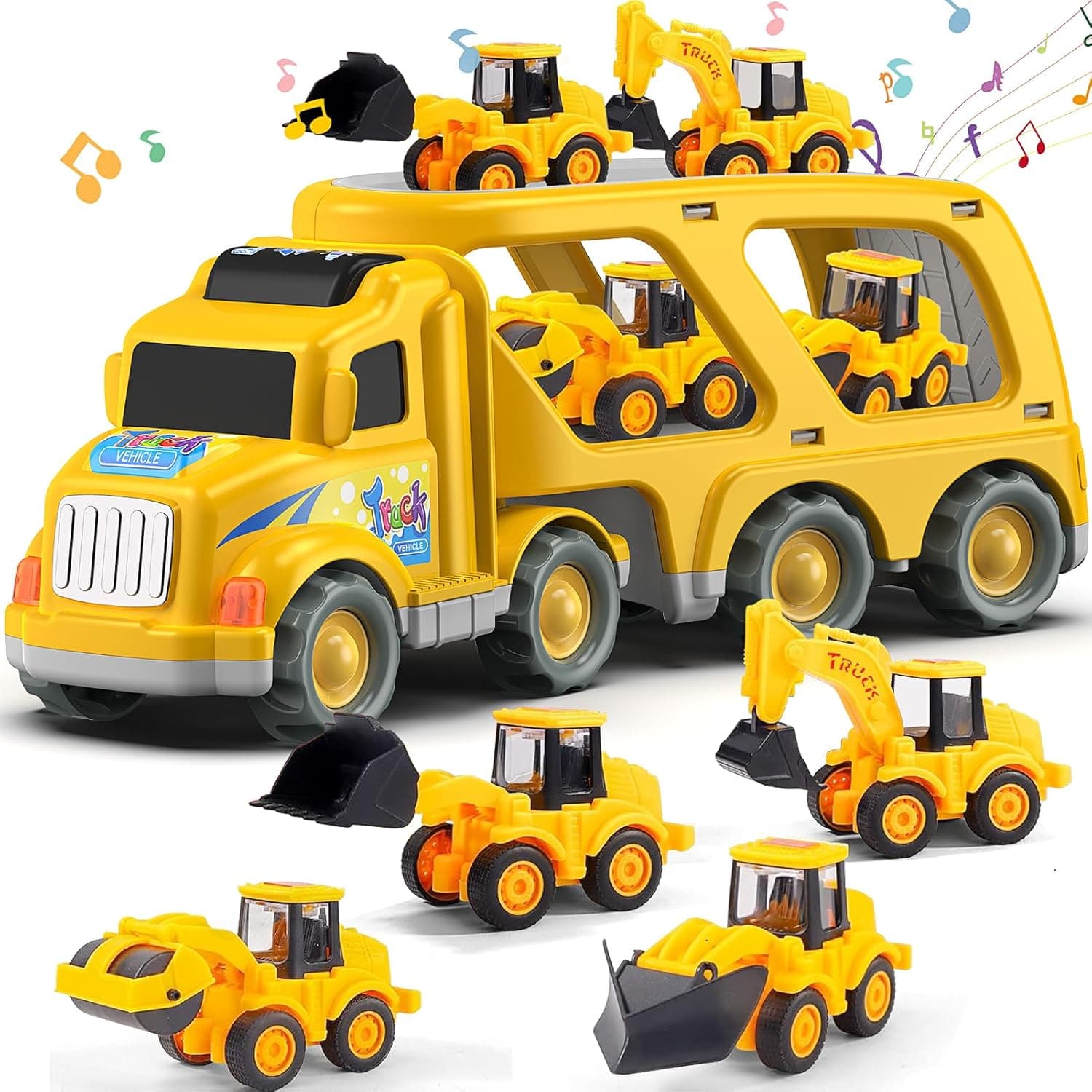Veslier Construction Truck  for Boys Girls Age 1- 6 Years 