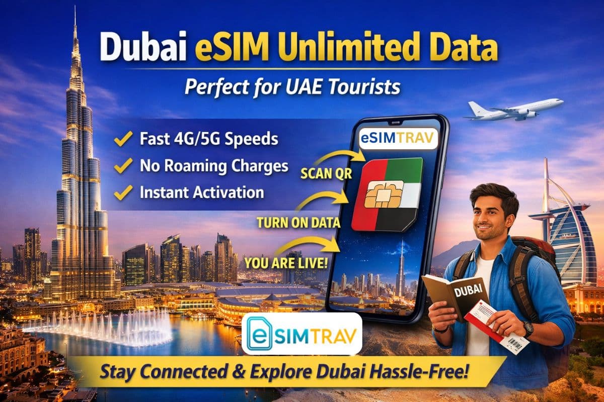 Dubai eSIM Unlimited Data | Perfect for UAE Tourists 