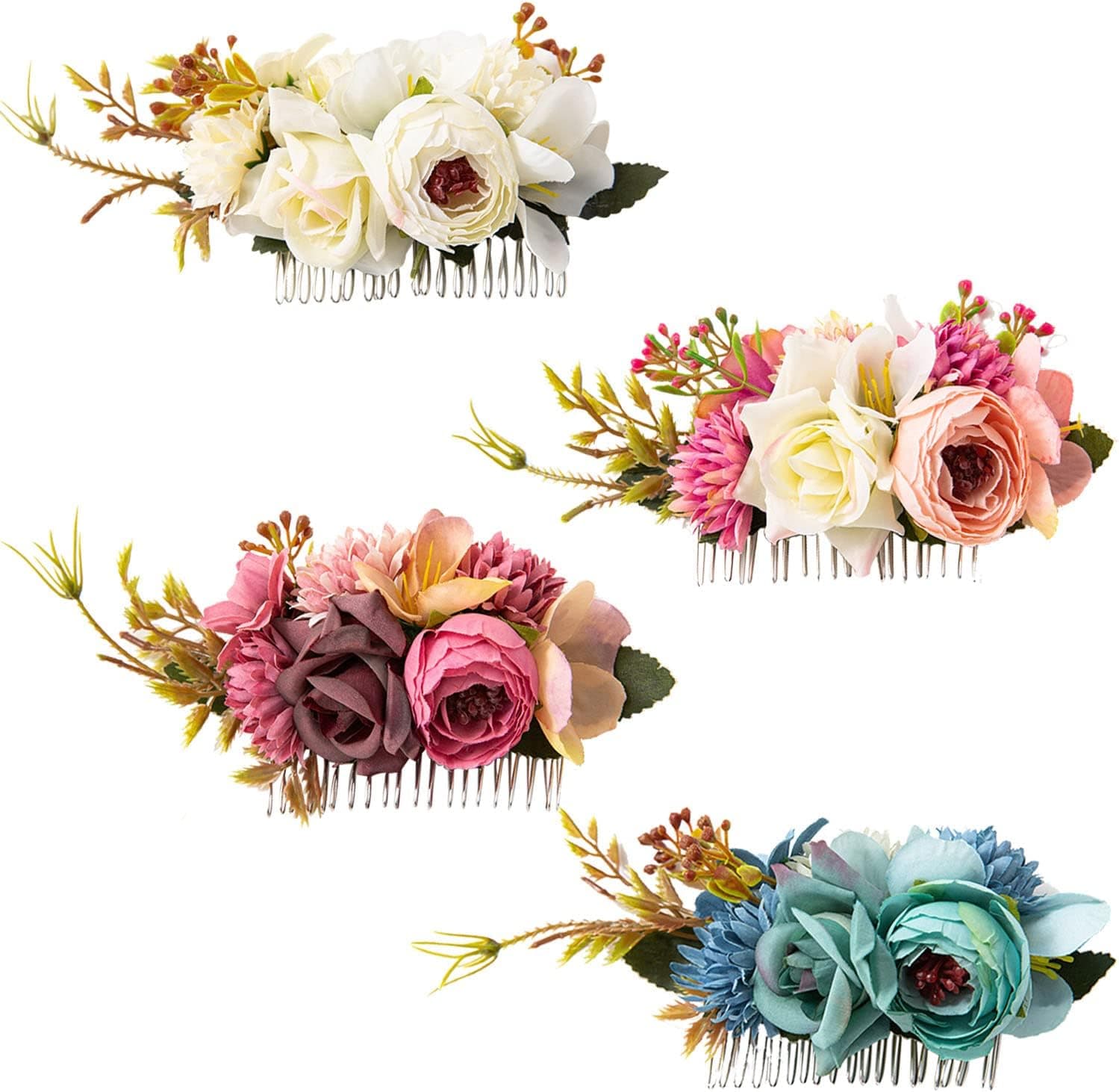 Cinaci 4 Pack Large Artificial Flower