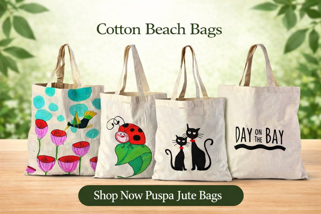 Eco-Friendly Cotton Beach Bags for Travel & Summer Use