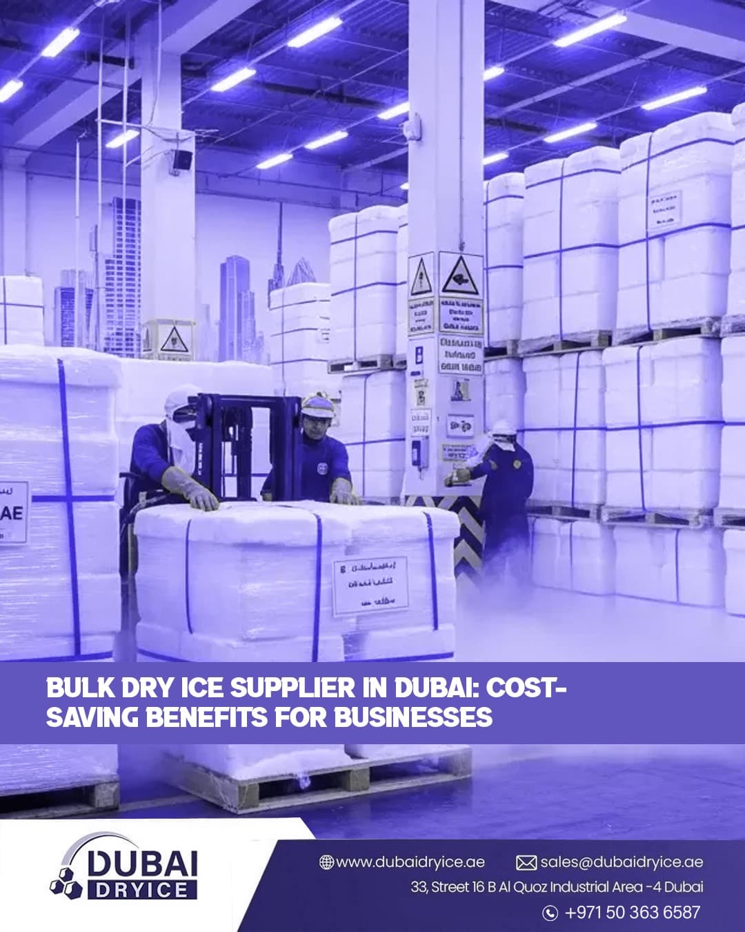 Bulk Dry Ice Supplier in Dubai: Cost-Saving Business Guide
