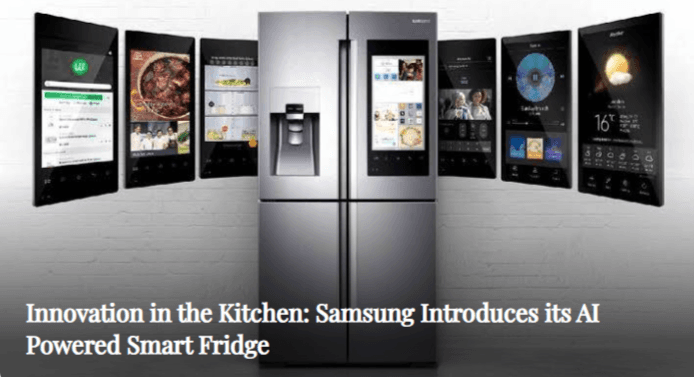 Innovation in the Kitchen: Samsung Introduces its AI Powered Smart Fridge