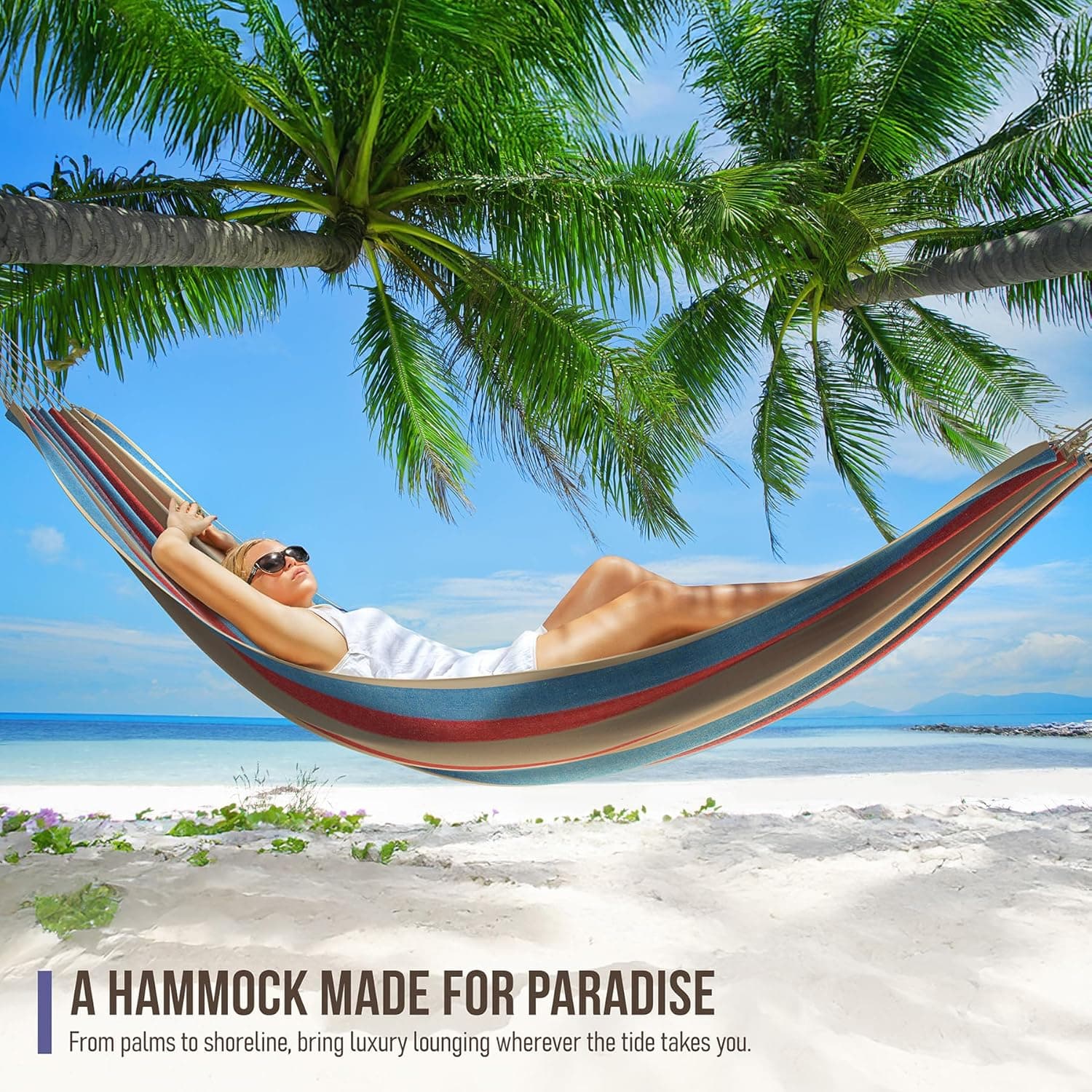 Double Hammock - Extra-Long Two Person Portable Hammock