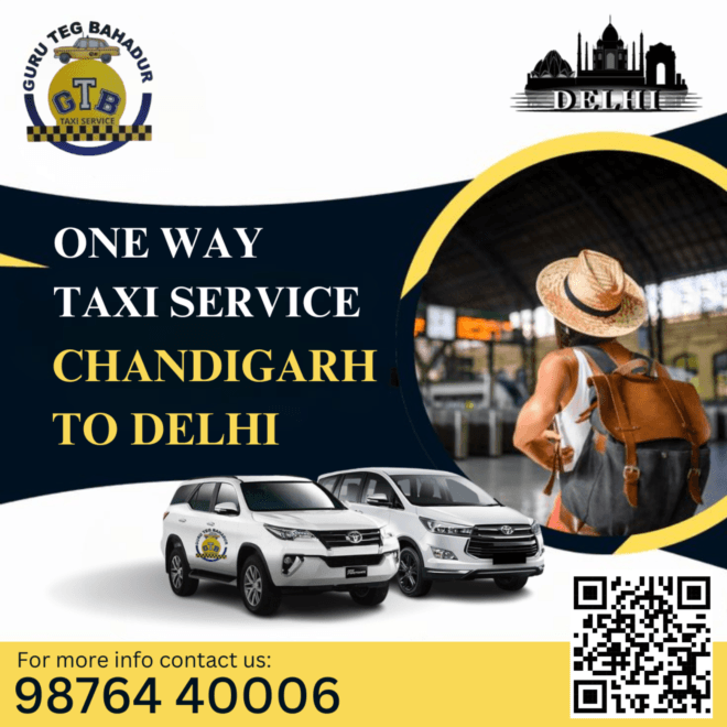 Smooth One-Way Taxi Journey from Chandigarh to Delhi