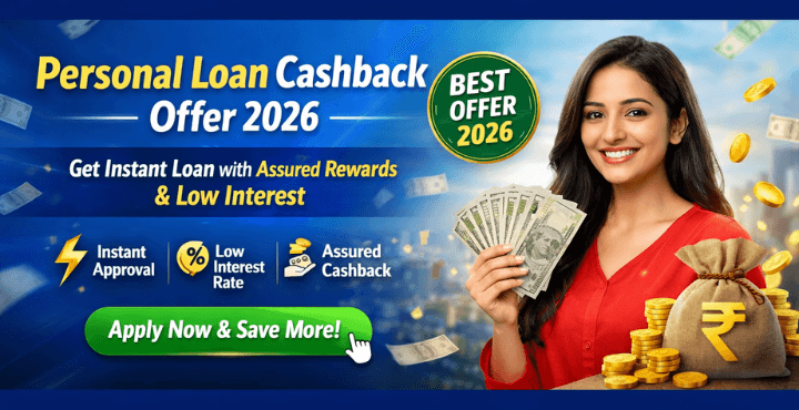 Personal Loan Cashback Offer Get Instant Loan with  Rewards