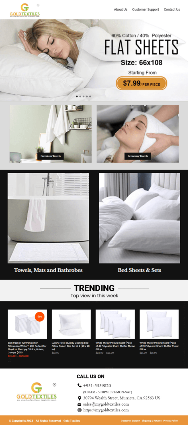 Gold Textiles Ltd: The Name You Can Trust for Wholesale Linen 