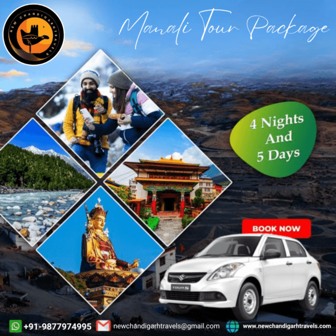 Relax and Enjoy: One-Way Tour from Chandigarh to Manali with new chandigarh travels