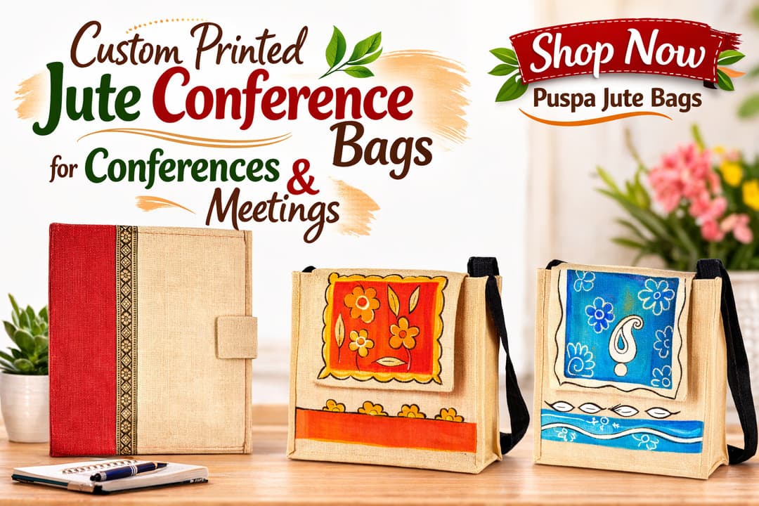 Jute Conference Bags for Conferences & Meetings