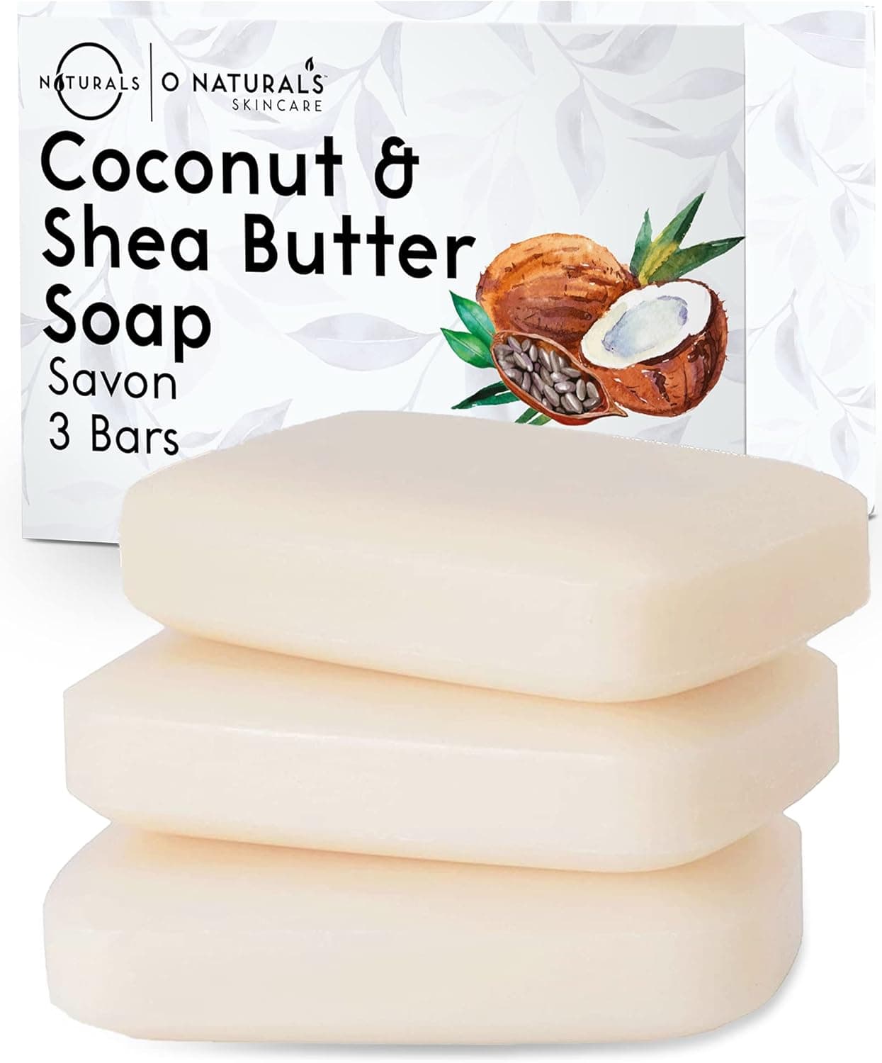 O NATURALS 3-Pack Organic Soap Bar 4oz each Set - 100% Vegan