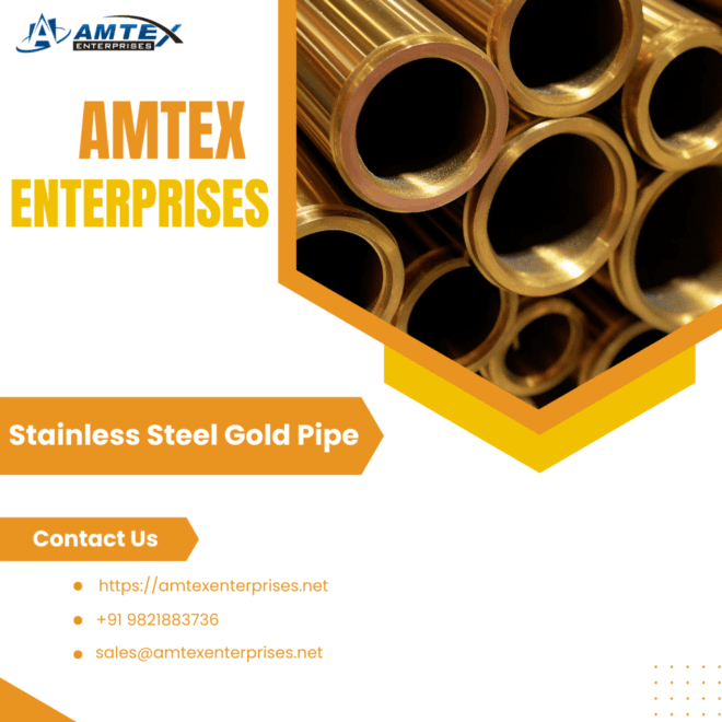 Stainless Steel Gold Pipe Manufacturers, Stockists and Suppliers in India