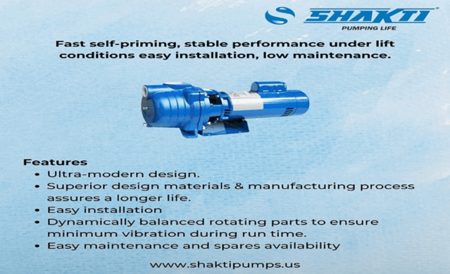 Self Priming Centrifugal Pump Supplier in USA | Shakti Pumps USA LLC	
