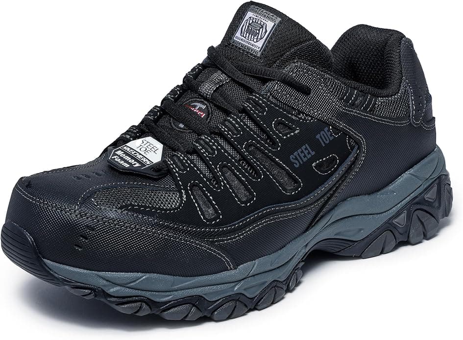 Skechers for Work 77055 Cankton Athletic Steel Toe Lace Boot