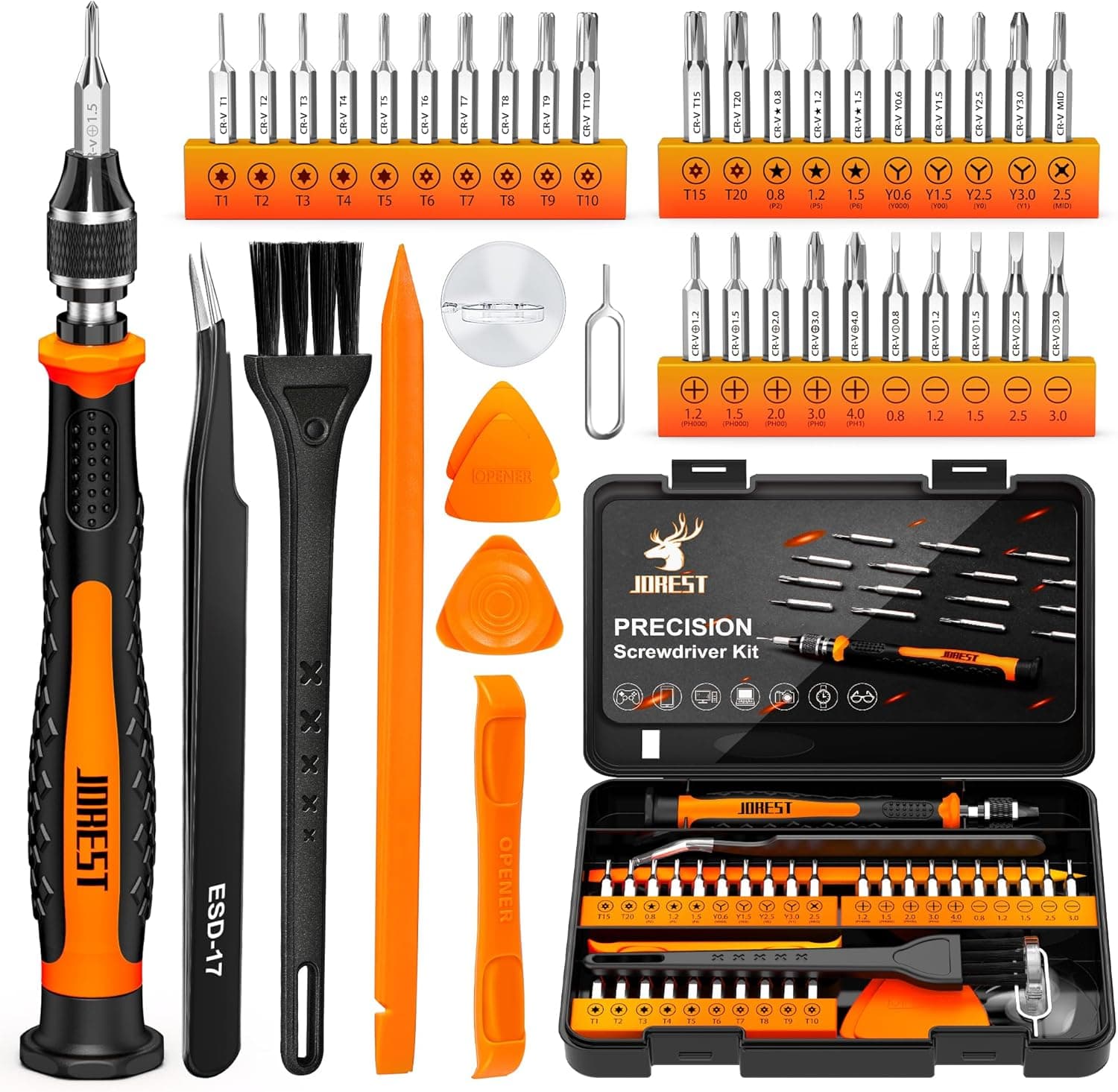 JOREST 33Pcs Precision Screwdriver Set, 