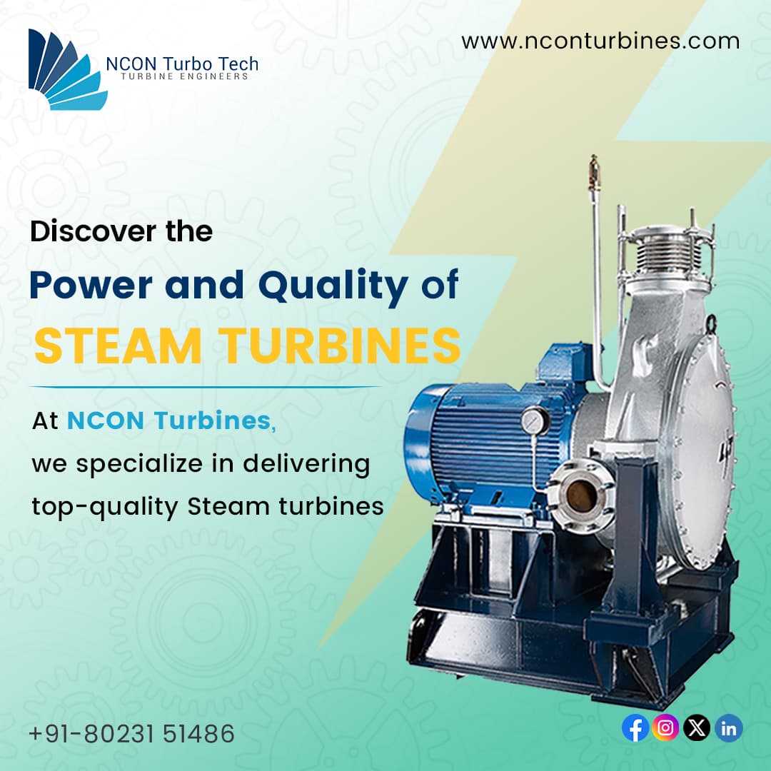 Best Steam Turbine Manufacturers In India with NCON Turbines