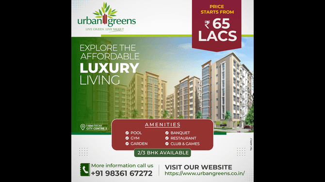 Urban Greens- Leading Real Estate Developer in Kolkata- 2 BHK | 3 BHK Flats in Kolkata