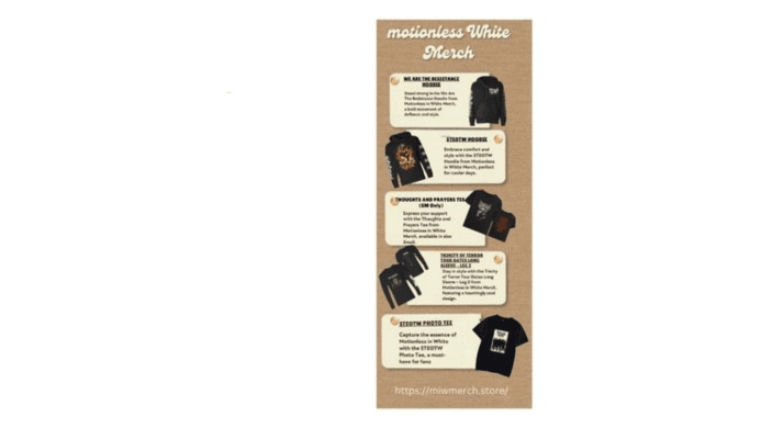 Motionless In White: Edgy Tees & Hoodies