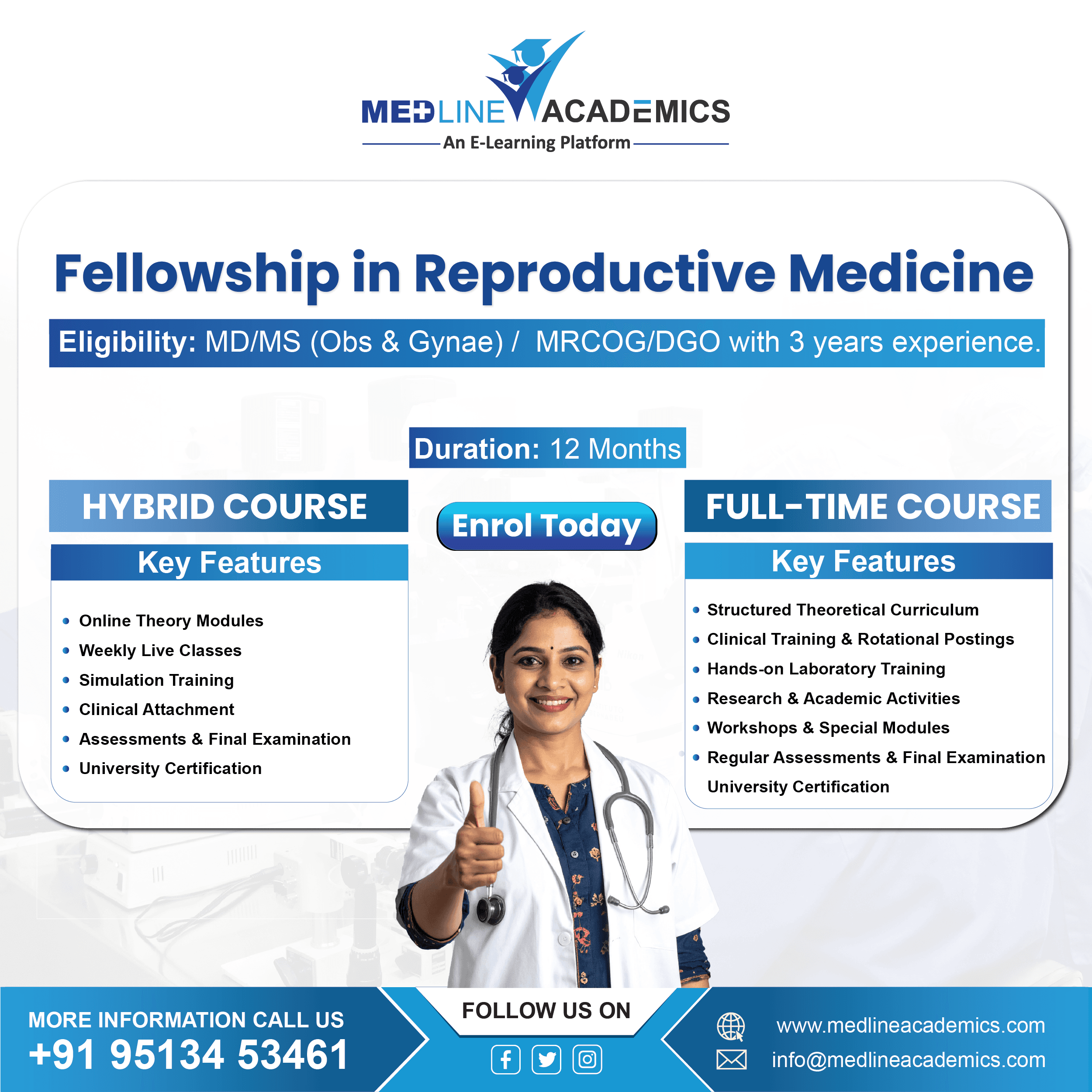 Fellowship in IVF Training by Medline Academics 