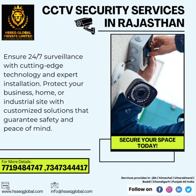 CCTV Security Systems in Rajasthan: A Must-Have for Modern Safety