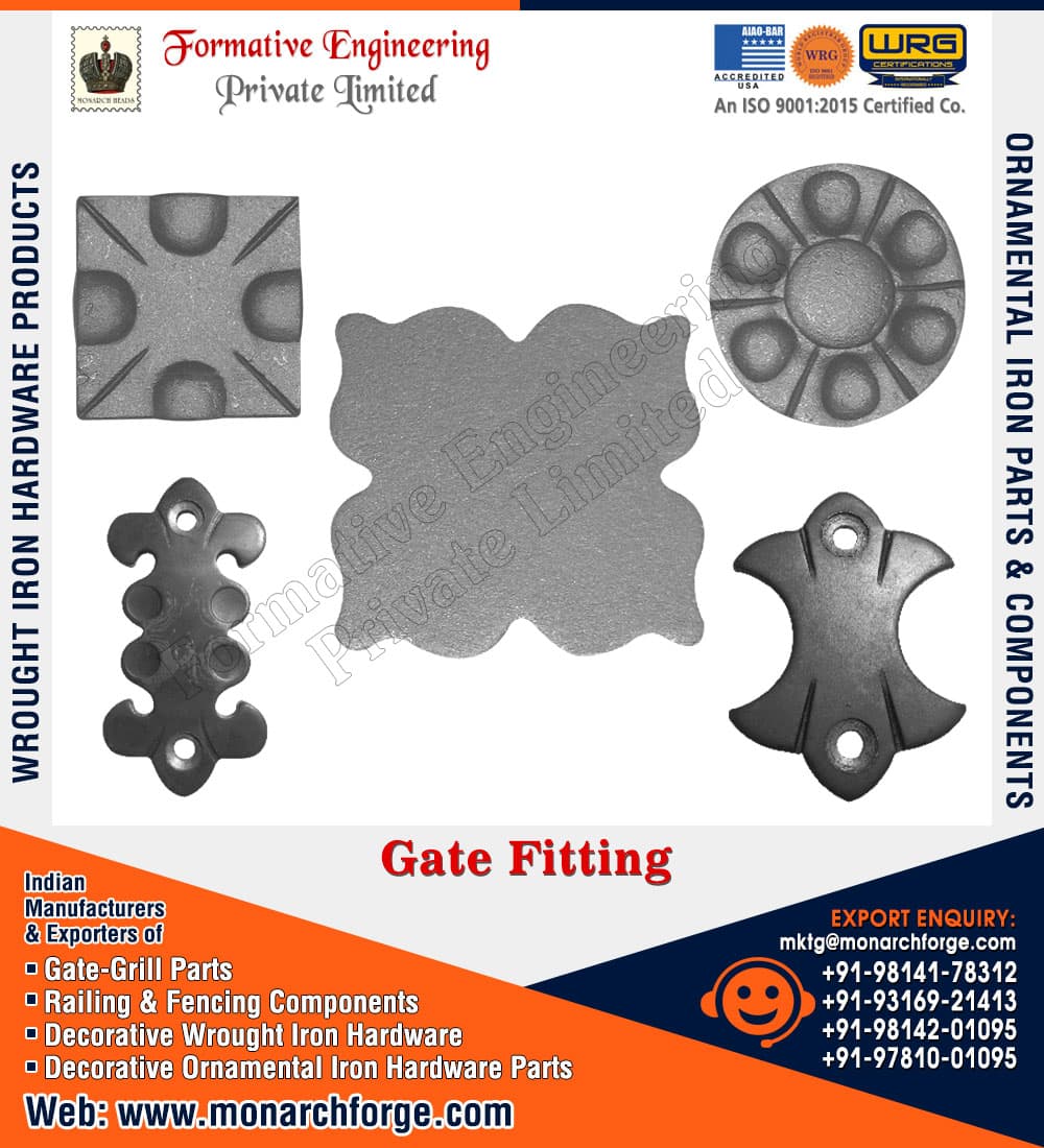 Wrought Iron Hardware, Gate Grill Parts, Railing 