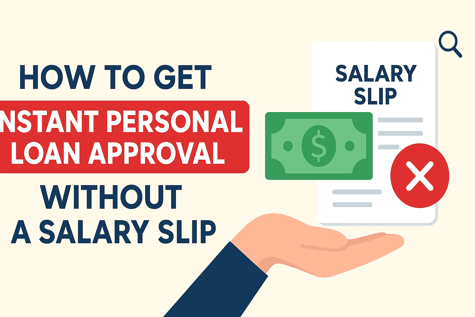 Get Instant Personal Loan Approval Without a Salary Slip