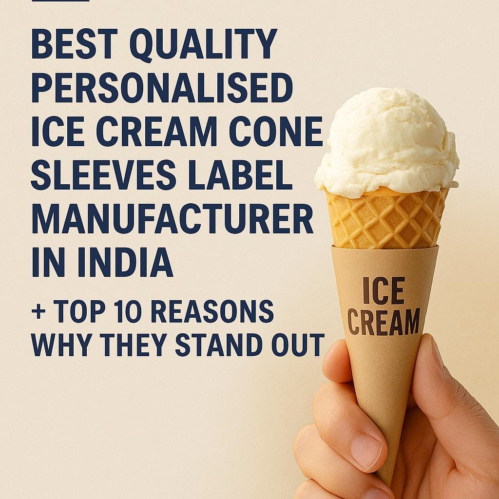 Best Quality Ice Cream Cone Sleeves Label Manufacturer