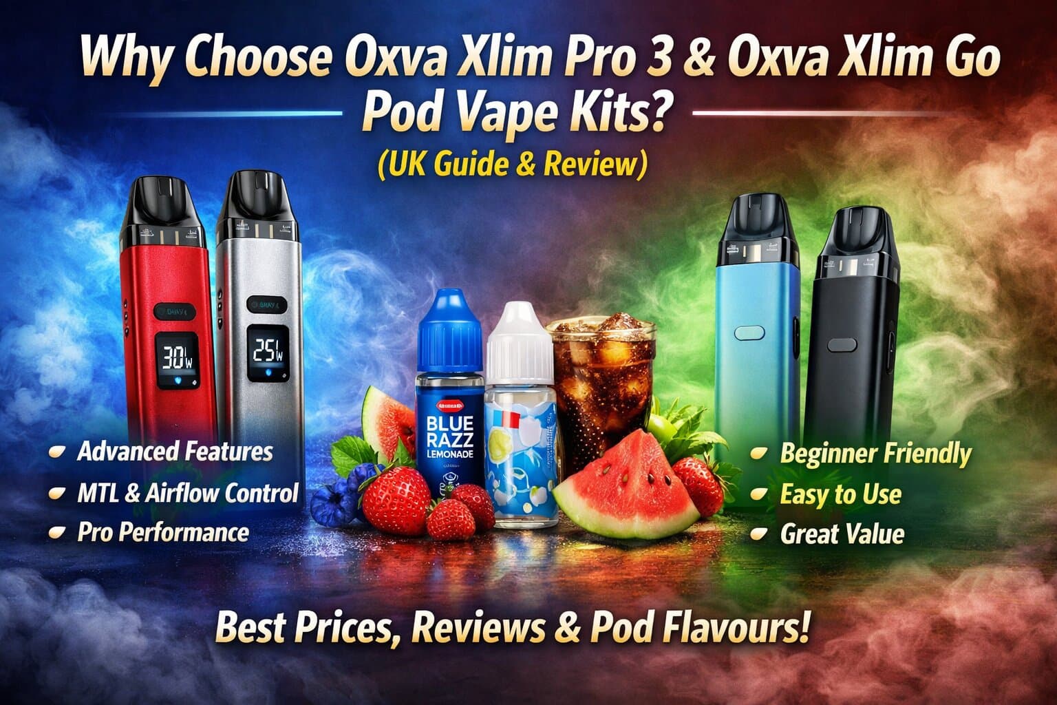 Why Choose Oxva Xlim Pro 3 & Xlim Go Pod Kits