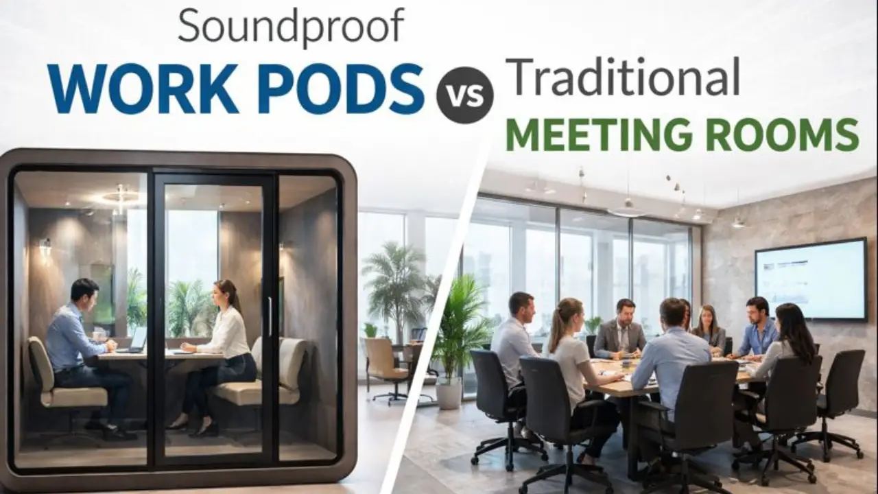 Soundproof Work Pods vs Traditional Meeting Rooms