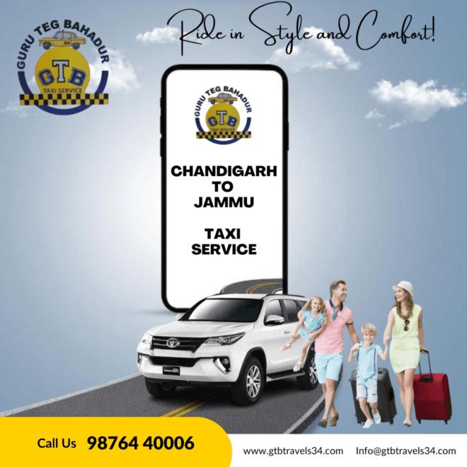 Chandigarh to Jammu: Luxury Taxi Services