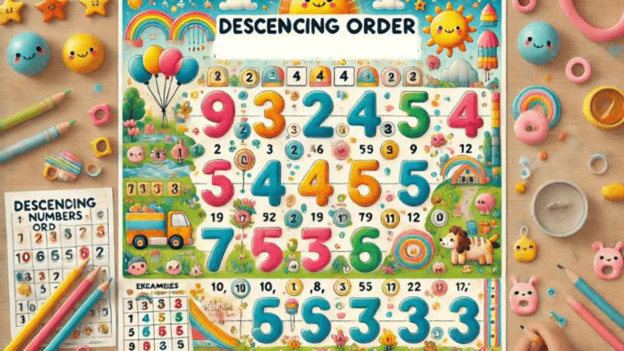 The Best Kindergarten Worksheet for Descending Order.