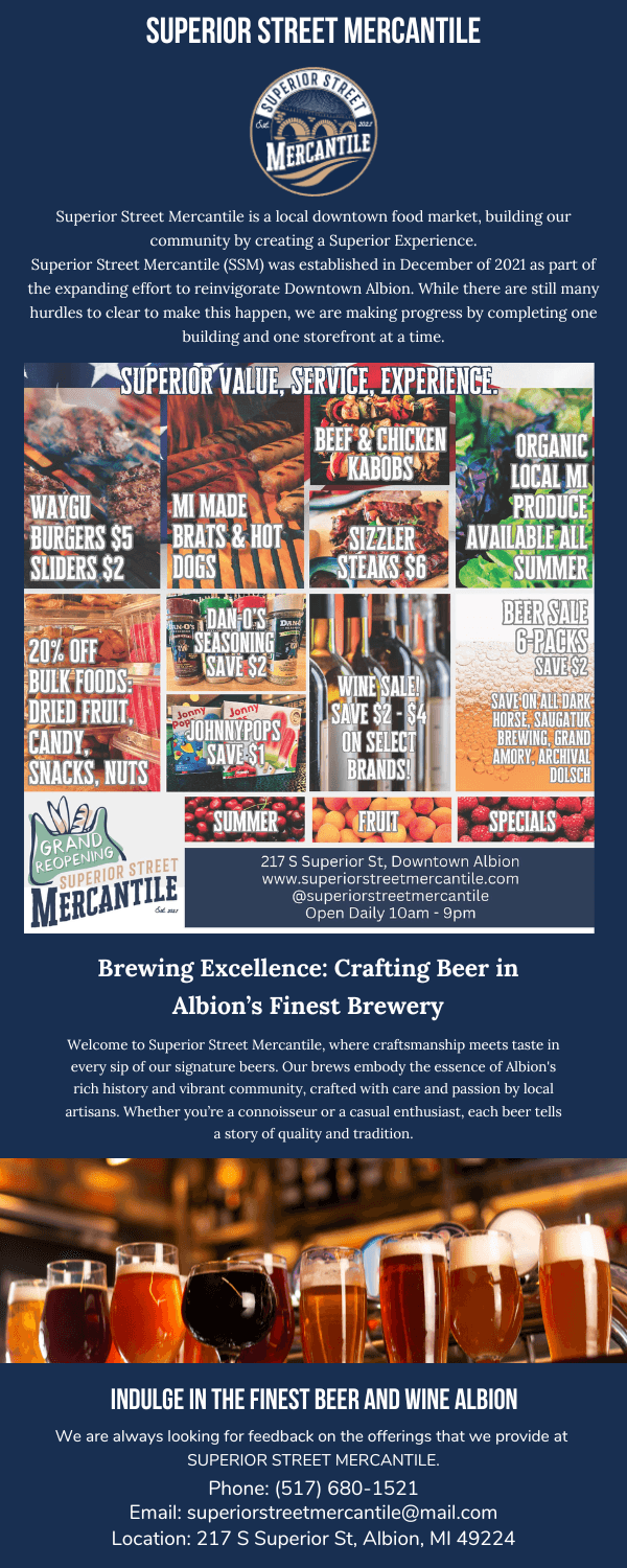 Superior Street Mercantile: Your Local Destination for Quality Goods