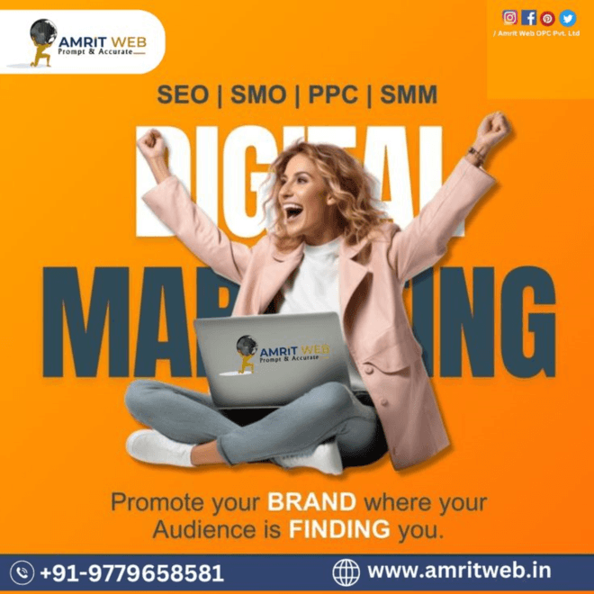 Maximize Your Online Impact with Amrit Web's Comprehensive Social Media Services in Mohali