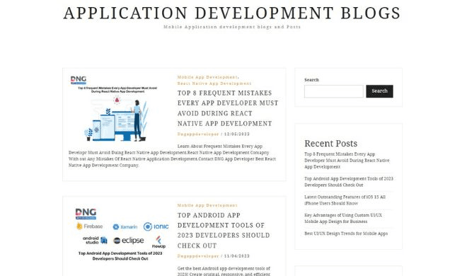 Application Development Blogs - Mobile Application development blogs and Posts