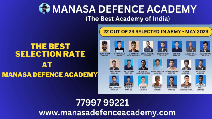THE BEST SELELCTION RATE AT MANASA DEFENCE ACADEMY