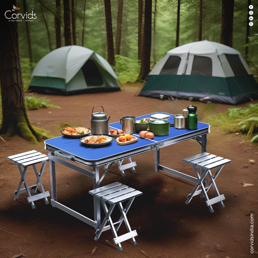 Durable Outdoor Table & Chair Set – Corvids India