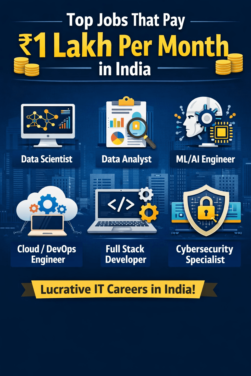 Top Jobs That Pay ₹1 Lakh Per Month in India